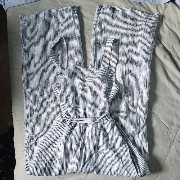 AMERICAN EAGLE Striped Jumpsuit One piece Romper Coastal Summer Size 00 AE - Picture 3 of 11